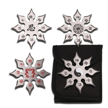 Picture of Medium Chinese Throwing Star Set