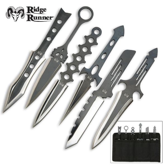 Picture of Ridge Runner 6 Piece Lightning Throwing Knife Set