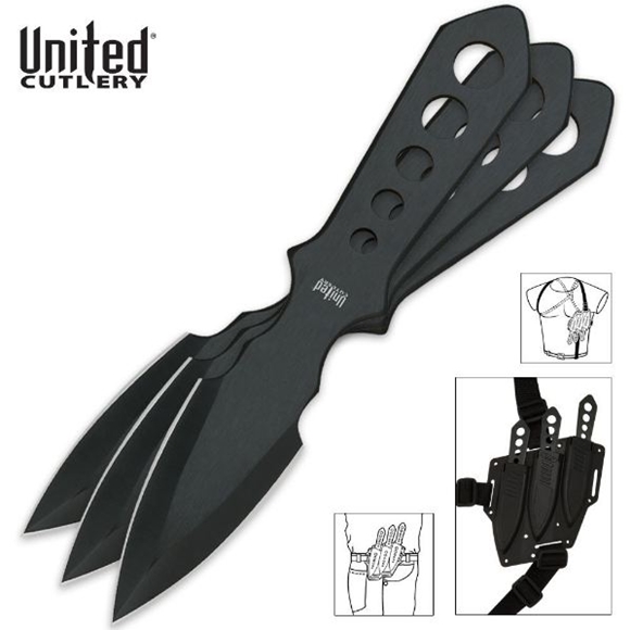 Picture of Lightning Bolt Triple Throwing Knife Set