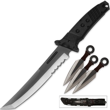 Picture of Ultimate Ninja Warrior Tanto Knife and Spikes