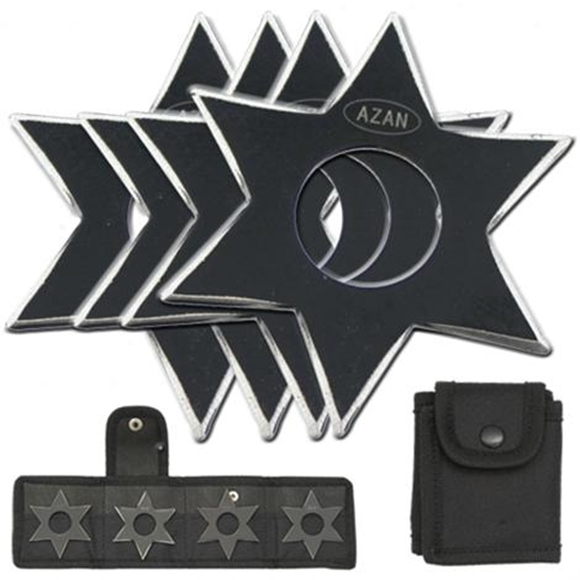 Picture of Dark Ninja Throwing Star Set