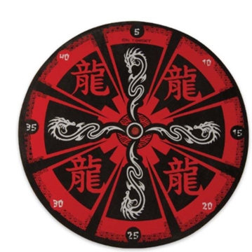 Picture of Red Dragon Throwing Target