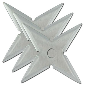 Picture of Naruto Shuriken Silver Throwing Star Set