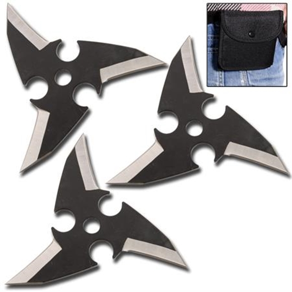 Picture of Dragon's Eye Ninja Throwing Star Set