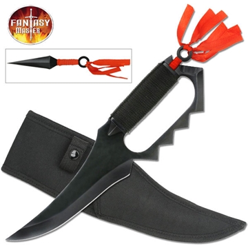 Picture of Fixed Blade Knuckle Guard Knife With Hidden Kunai