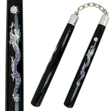 Picture of Dragon's Pearl Wood Nunchucks