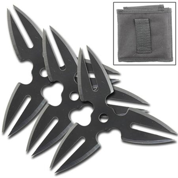 Picture of Spinning Moon Ninja Throwing Star Set