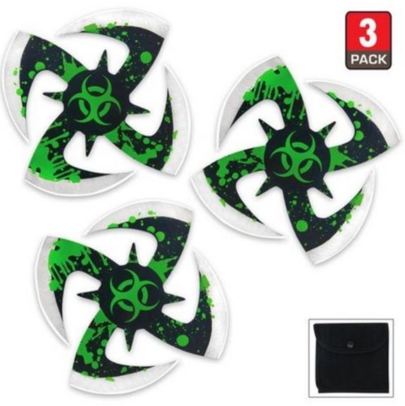 Picture of Biohazard Ninja Throwing Stars 3pc Set